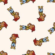 hip hop dancer seamless pattern N3