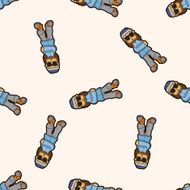 hip hop dancer seamless pattern N4