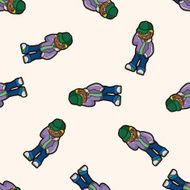 hip hop dancer seamless pattern N8