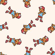 hip hop dancer seamless pattern N9