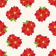 poinsettia seamless pattern N2