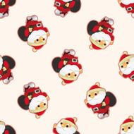 santa claus seamless pattern N14