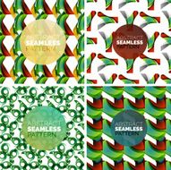 Vector set of colorful seamless geometric patterns Modern stylish abstract N27