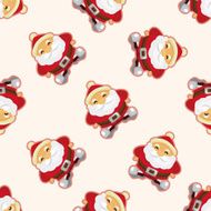 santa claus seamless pattern N16