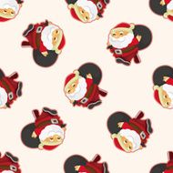 santa claus seamless pattern N17