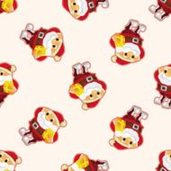 santa claus seamless pattern N18