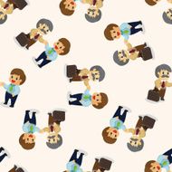 Office workers seamless pattern N68