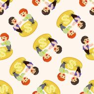 Office workers seamless pattern N69