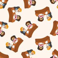 Office workers seamless pattern N70