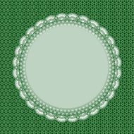 white lace frame with shadow