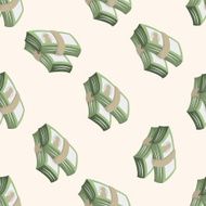 Financial money cash seamless pattern N2