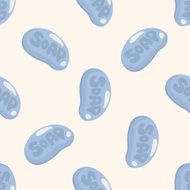 bathroom soap seamless pattern