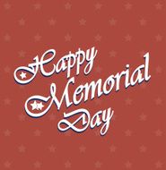 Happy Memorial Day vintage poster