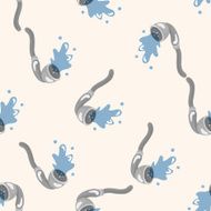 bathroom showe-heads seamless pattern