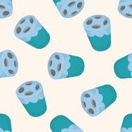 bathroom toothbrush holder seamless pattern