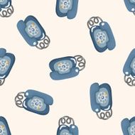 Telephone seamless pattern N7