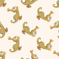 sea animal hippocampus cartoon seamless pattern