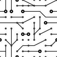 printed circuit seamless pattern N2