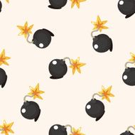 bomb seamless pattern