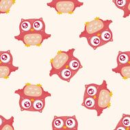 bird cartoon seamless pattern N2