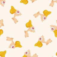 bird cartoon seamless pattern N5