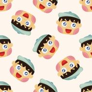person character seamless pattern N10
