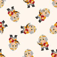 fireman seamless pattern N5