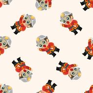 fireman seamless pattern N7