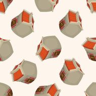 Chinese building seamless pattern N6