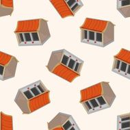 Chinese building seamless pattern N8