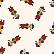 Chinese people seamless pattern N14