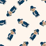 Chinese people seamless pattern N17