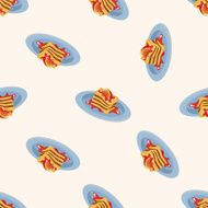 Italian food seamless pattern N4