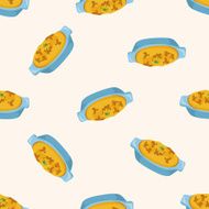 Italian food seamless pattern N6