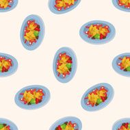 Italian food seamless pattern N7