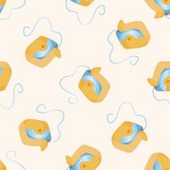 dentist tools seamless pattern N7