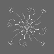 pattern on a gray background