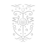 anchor on a white background