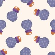 style bottle seamless pattern N3