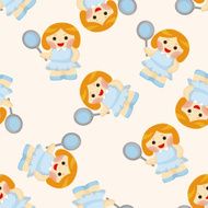 tennis player seamless pattern