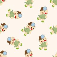 tennis player seamless pattern N6