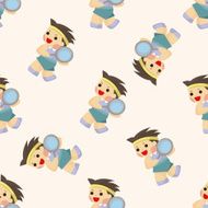 tennis player seamless pattern N7