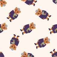 bear cartoon seamless pattern N3