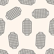barbecue equipment seamless pattern