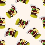 barbecue equipment sauce seamless pattern