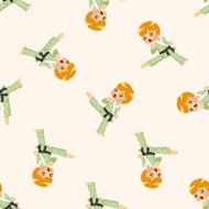 Taekwondo seamless pattern N2