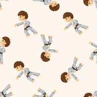 Taekwondo seamless pattern N3