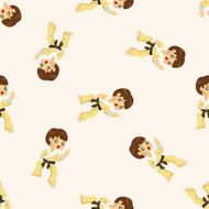 Taekwondo seamless pattern N4