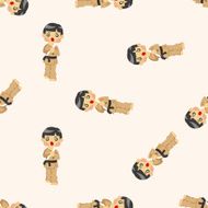 Taekwondo seamless pattern N5