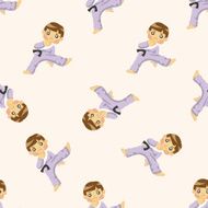 Taekwondo seamless pattern N6